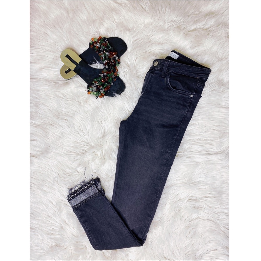 Zara Skinny Embellished Jeans